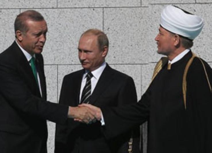 Муфтий шейх Равиль Гайнутдин поздравляет избранного Президента Турции Реджепа Тайипа Эрдогана